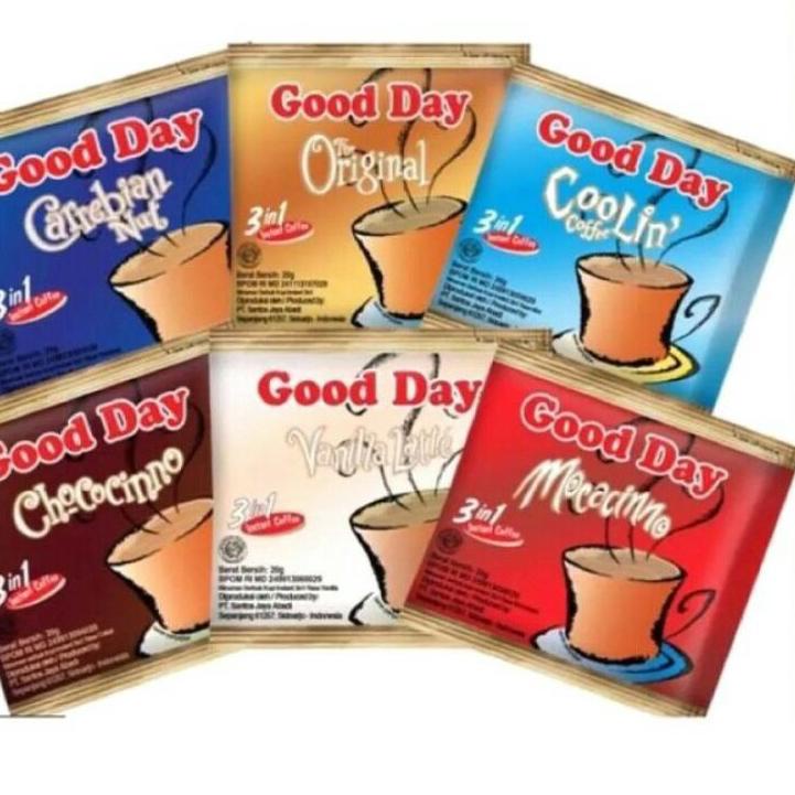 

ARTT9f9E--Goodday Mocacinno / Good day chococinno / vanilla latte / carebian / coolin / original 1rcg isi 10pcs