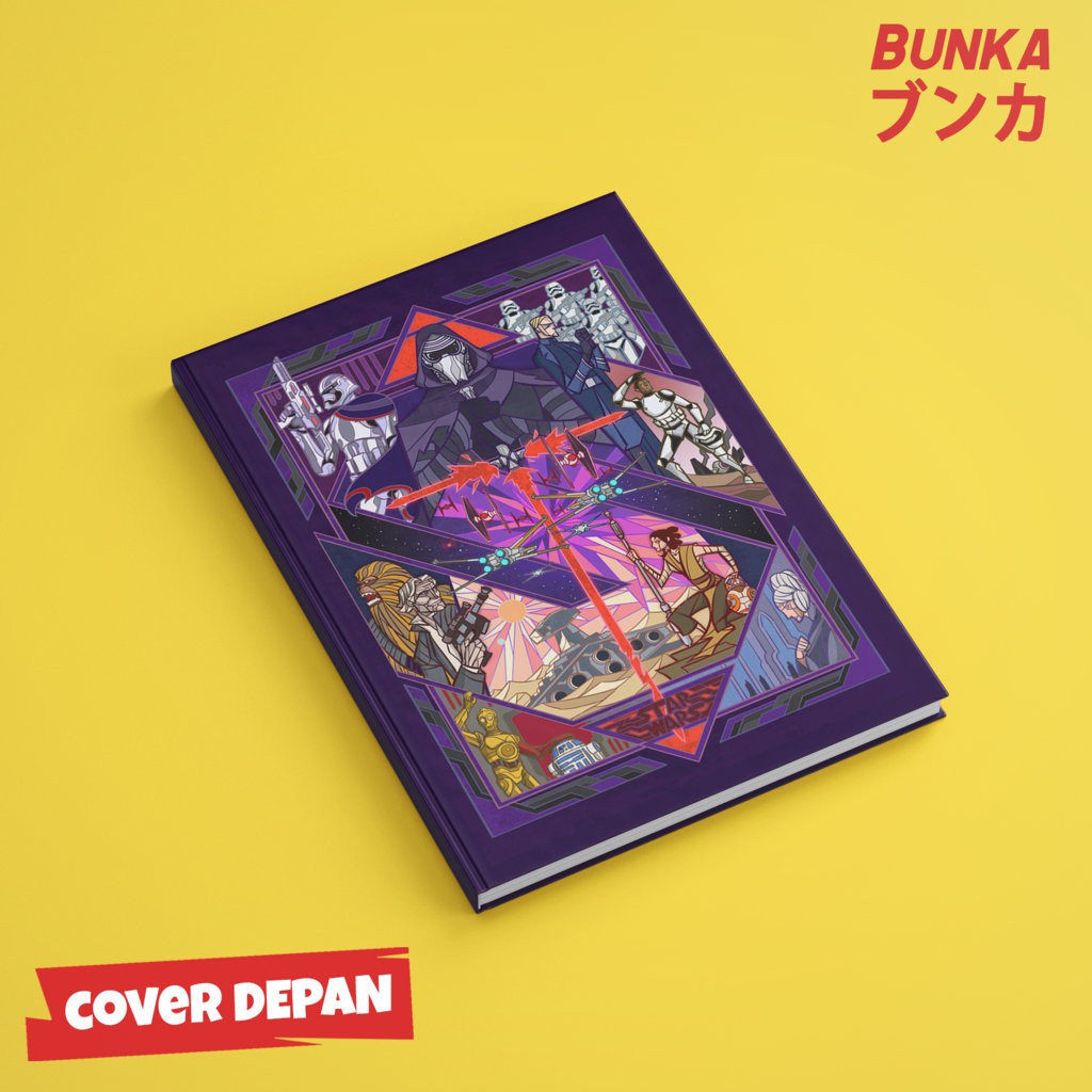 

Notebook Hardcover Star Wars 2A Ukuran A5 Buku Tulis Catatan Agenda Planner Jurnal Note Book Gift Couple