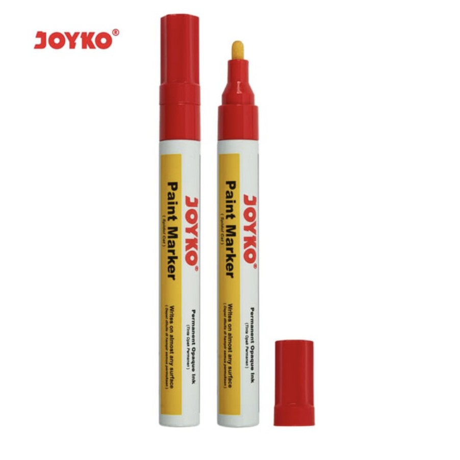 

Paint Marker Spidol Cat Permanen Joyko PTM-40 Red Round Tip