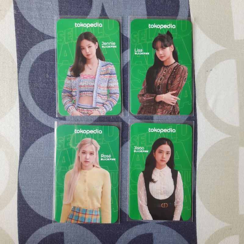 SET official pc photocard blackpink jisoo jennie rose lisa toko hijau set all members