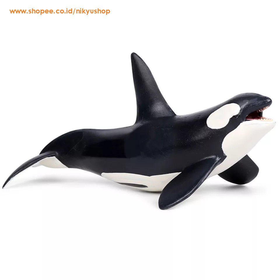 [Nikyushop] Mainan Edukasi Pajangan Koleksi Hewan Laut Killer Whale Paus Orca