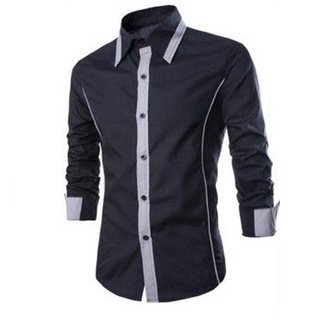 BAJU ATASAN KEMEJA PRIA LAKI LAKI ALONZO KEMEJA LENGAN PANJANG KERJA KANTOR SLIM FIT SLIMFIT SIZE S 