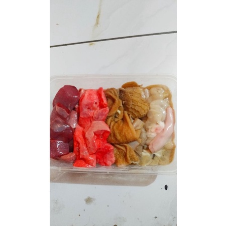 

jeroan kambing siap masak