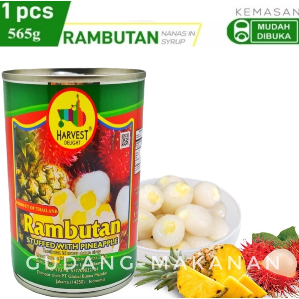 Harvest Delight Rambutan Isi Nanas 565gr