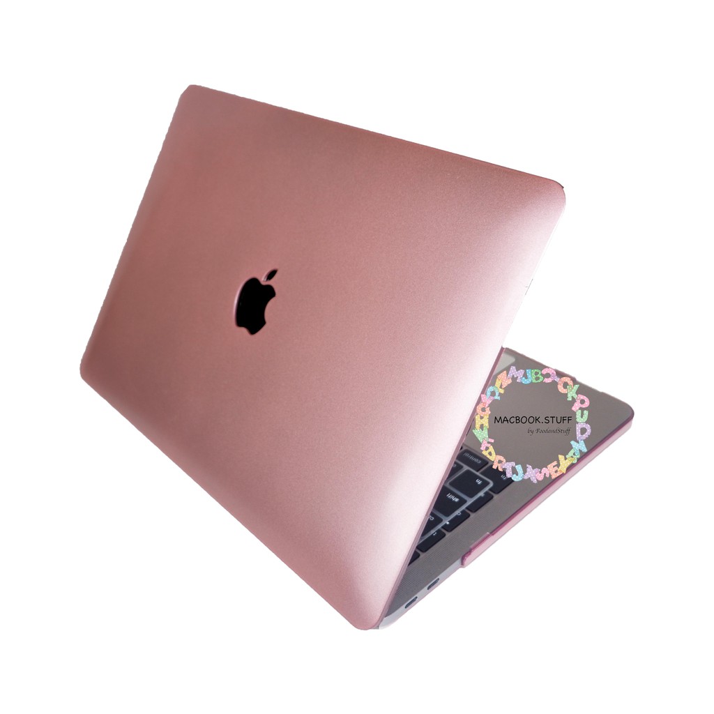 MACBOOK Case METALIC ROSEGOLD NEW AIR PRO RETINA 11 12 13 14 15 16 INCH NON /  WITH CD ROOM / TOUCHBAR / TOUCH ID / M1 2020 2021 2022