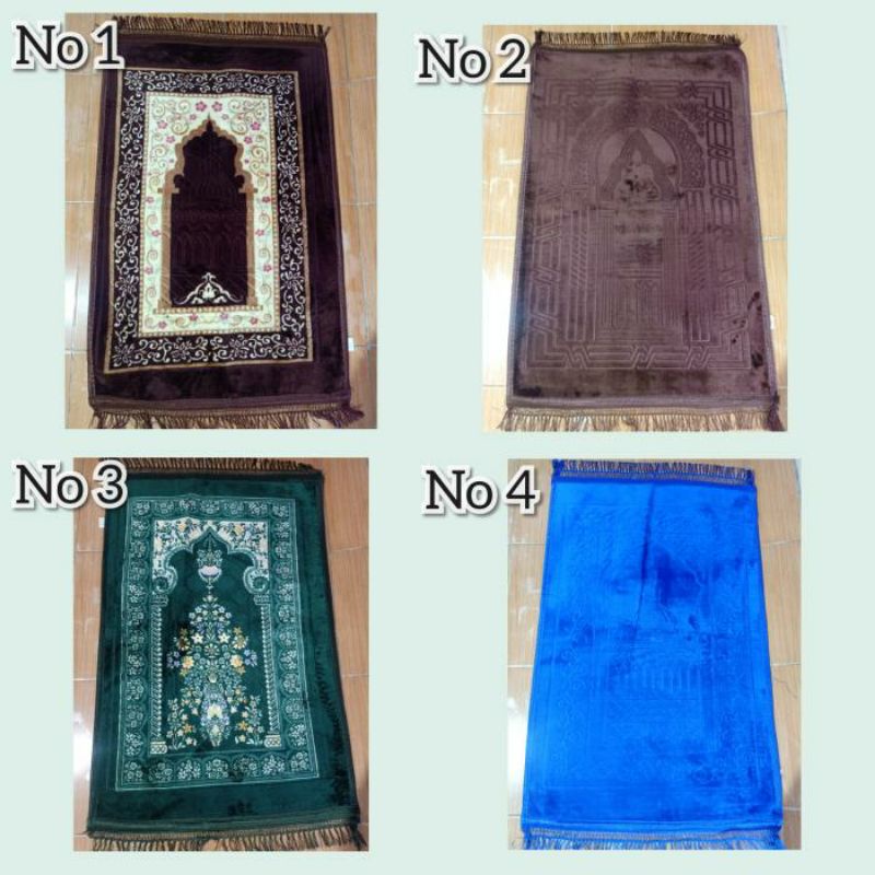 Sajadah Tebal Turky Luxor Anti Slip Jumbo Sajadah Busa Empuk