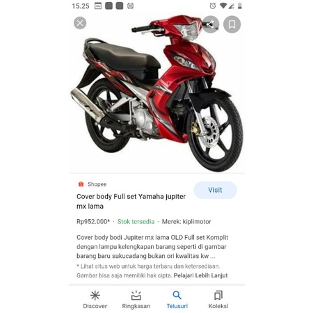 FOOT STEP BELAKANG YAMAHA MX LAMA ORIGINAL