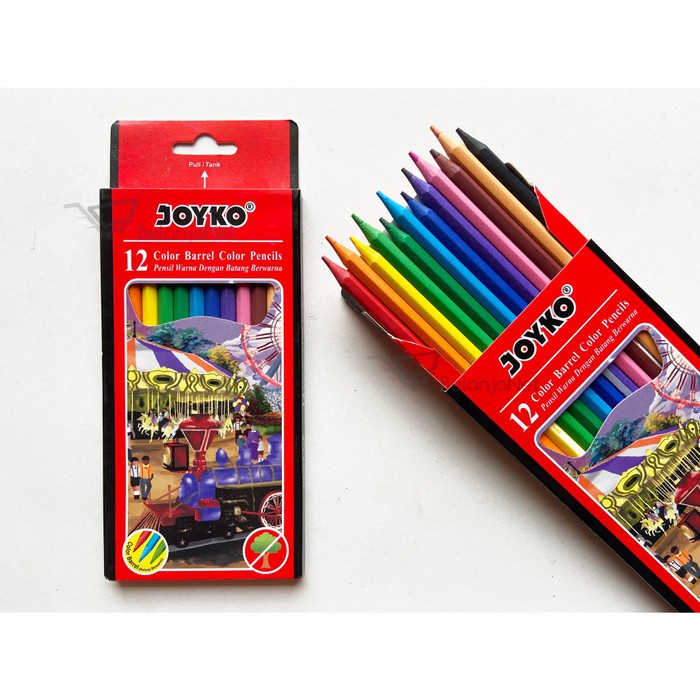 Color Pencil | Pensil Warna Batang Berwarna Joyko CP-116 12 Warna