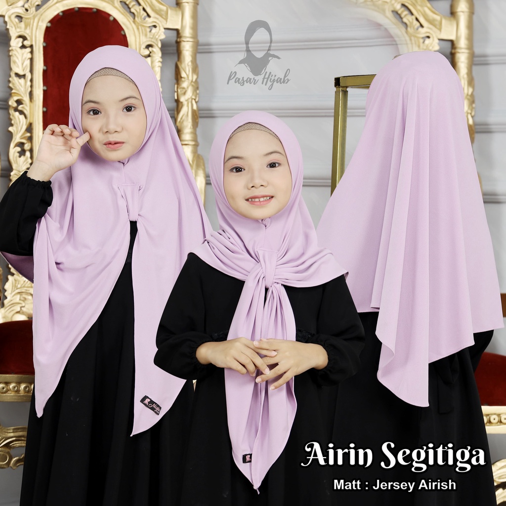 Kerudung Anak AIRIN KIDS SEGITIGA Hijab Segitiga Instan Anak Jersey Airis Terbaru Pasar Hijab