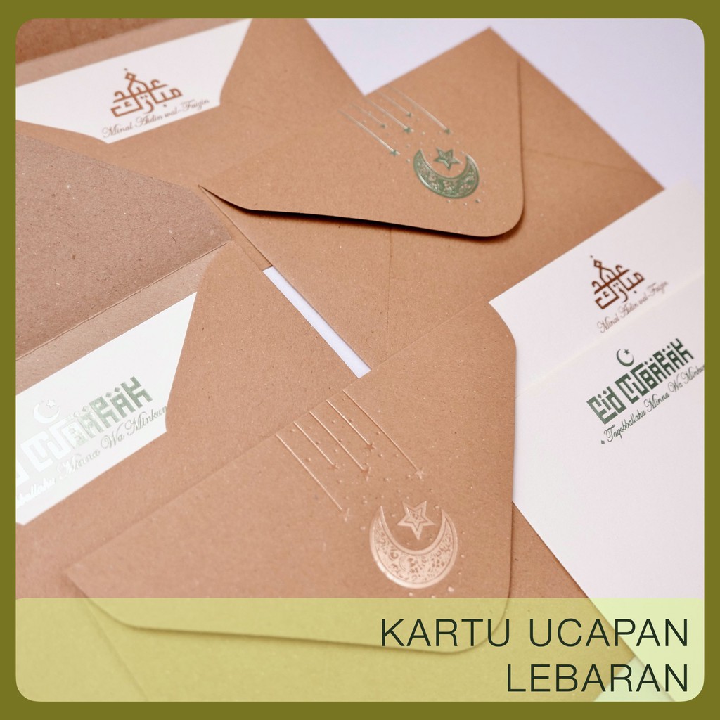 

KARTU UCAPAN AMPLOP LEBARAN IDUL FITRI HAMPERS PARSEL VINTAGE