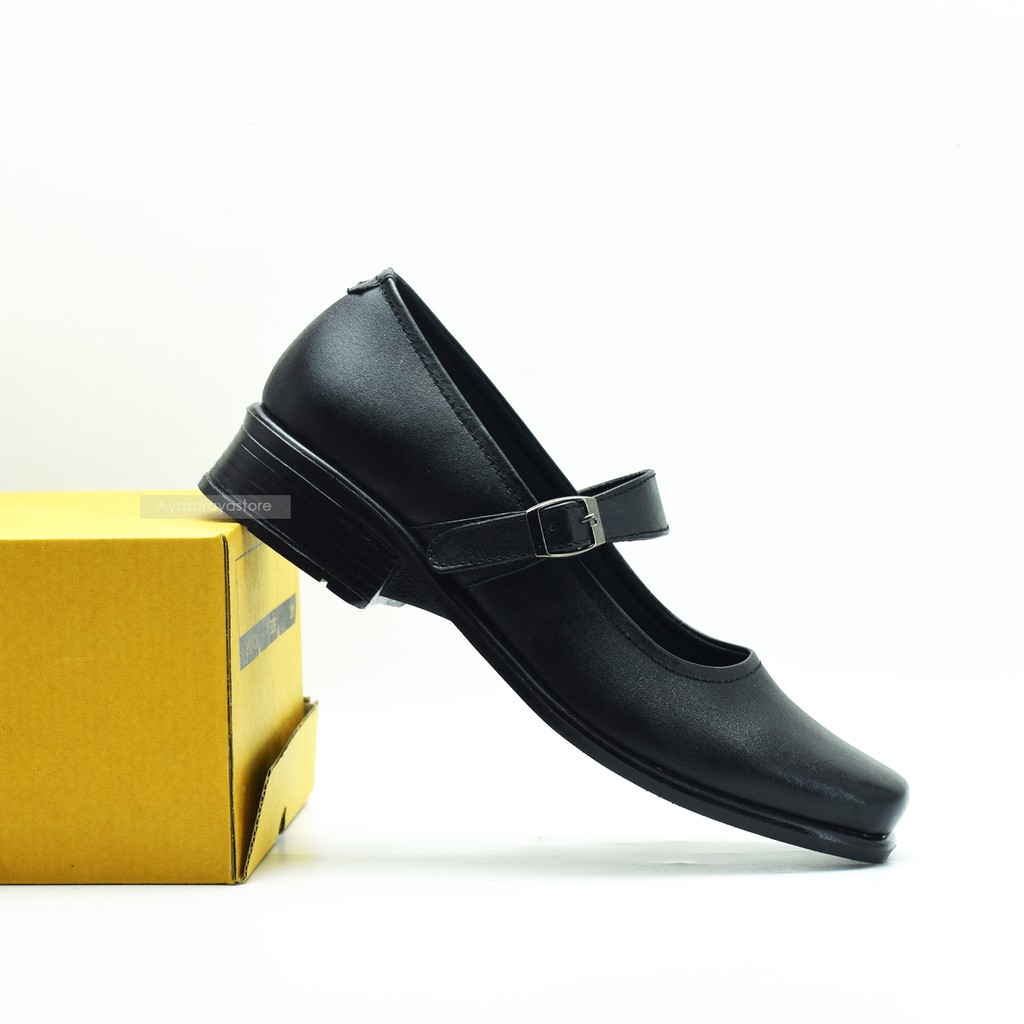 Sepatu Pantofel Sekolah Paskibra Wanita Formal Ukuran Besar Jumbo 36 44 Bahan Kulit - Xima XPK
