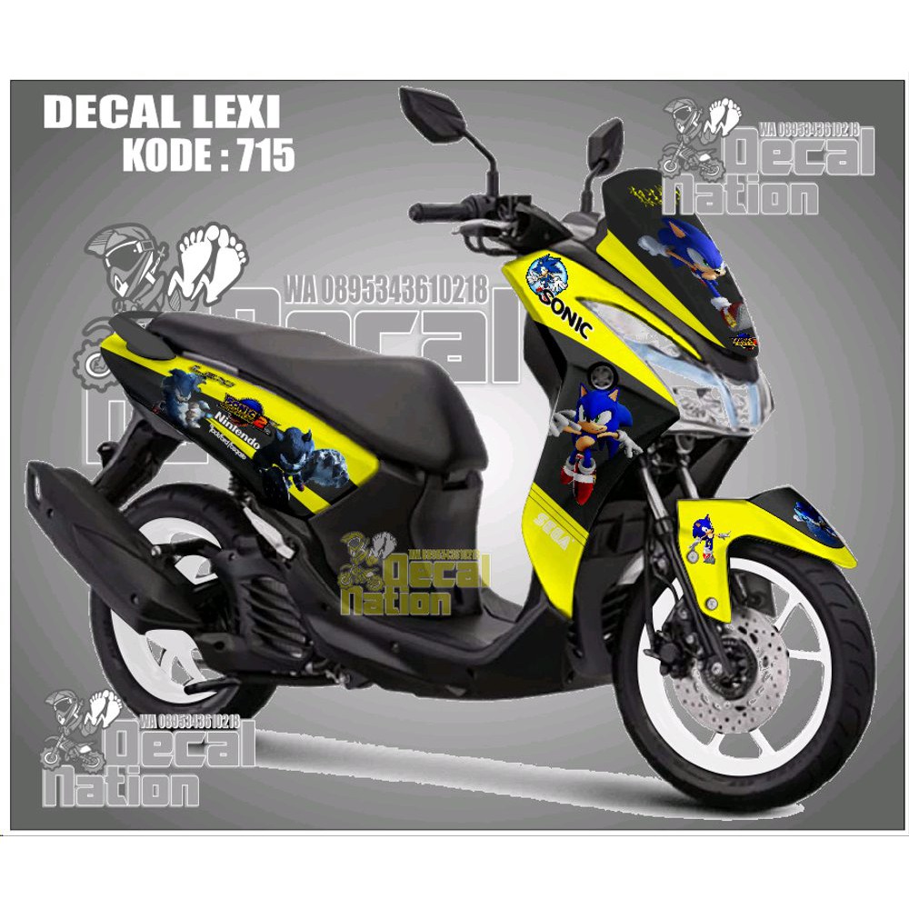 Variasi Sticker Motor Sticker Decal Yamaha Lexi Stiker Lexi