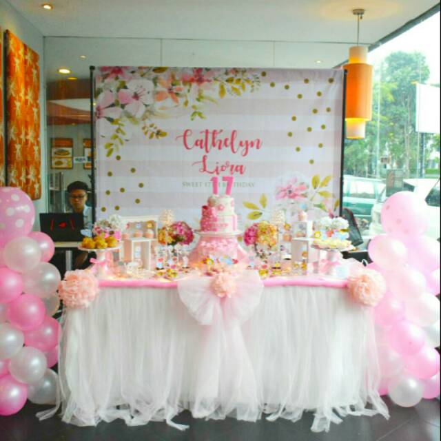 Dessert Table 17th Sweet Seventeen Shopee Indonesia