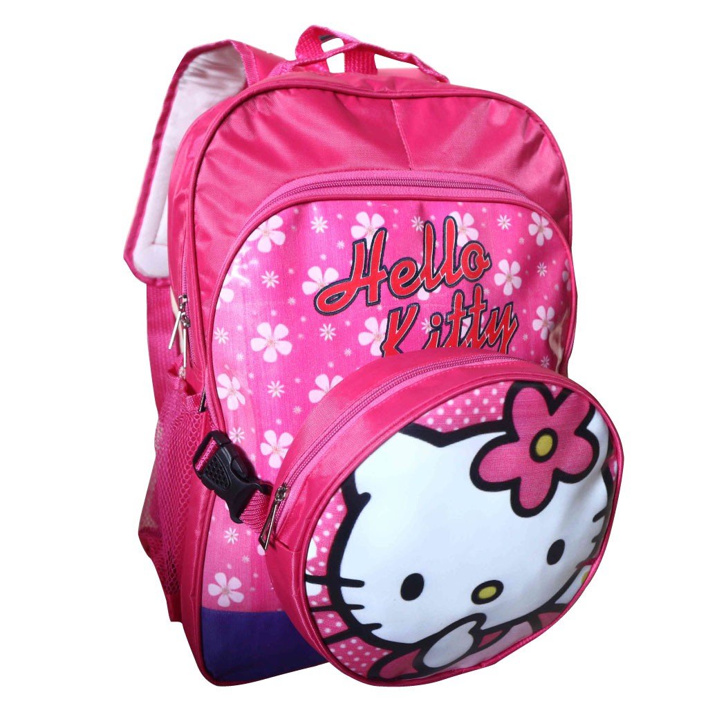 Ransel Anak 2in1 Hello Kitty Slingbag Imut Sekolah Les Piknik Lucu