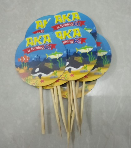 Printable Topper Cupcake Bulat