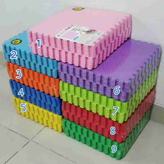 Matras Puzzle 25x25 Tbl 1 Cm isi 10 Pcs / Alas Lantai / Playmat / Tikar / Karpet  / Alas Bermain anak