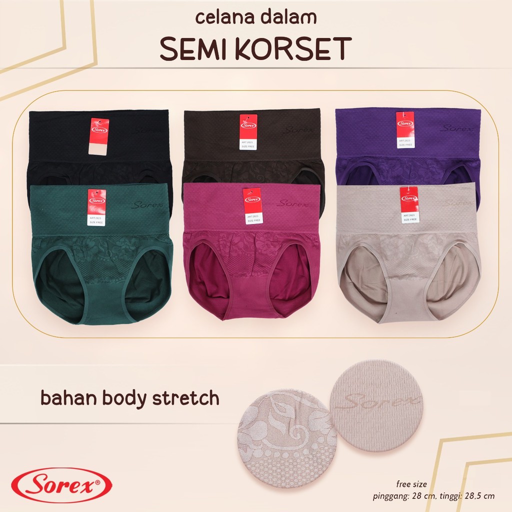 Celana Dalam Wanita Sorex Semi Korset