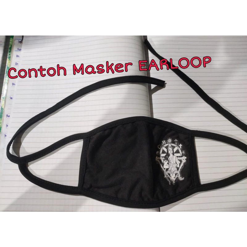 Masker THRASHER Magazine | Kain 3 ply Scuba Anak Dewasa Earloop