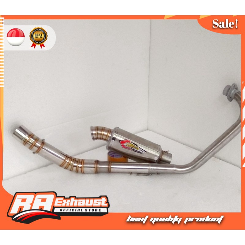 Knalpot Racing Oval Creampie PNP Jupiter Mx 135 / Mx King / Vixion Old / Viixon New / Sonic / Sonik 