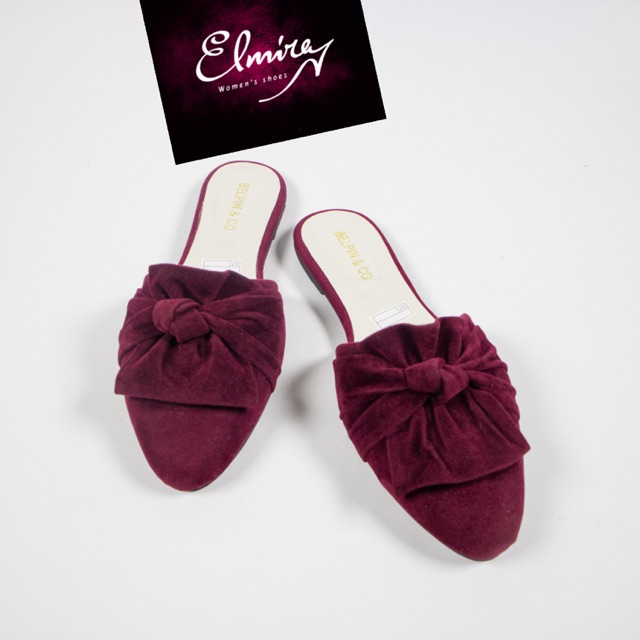 Sandal Wanita Flat Slop Rempel Style Jepang