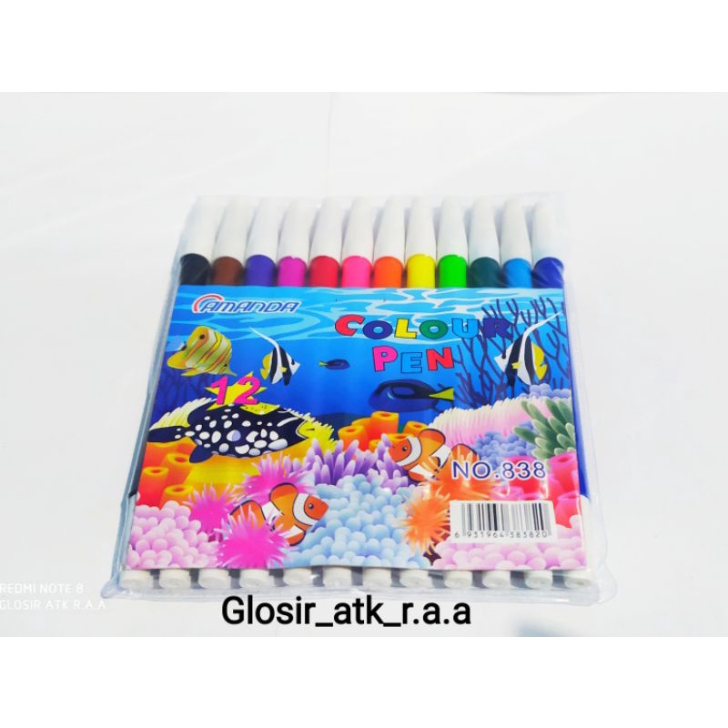 

Spidol 12 Warna 838 Colour Pen