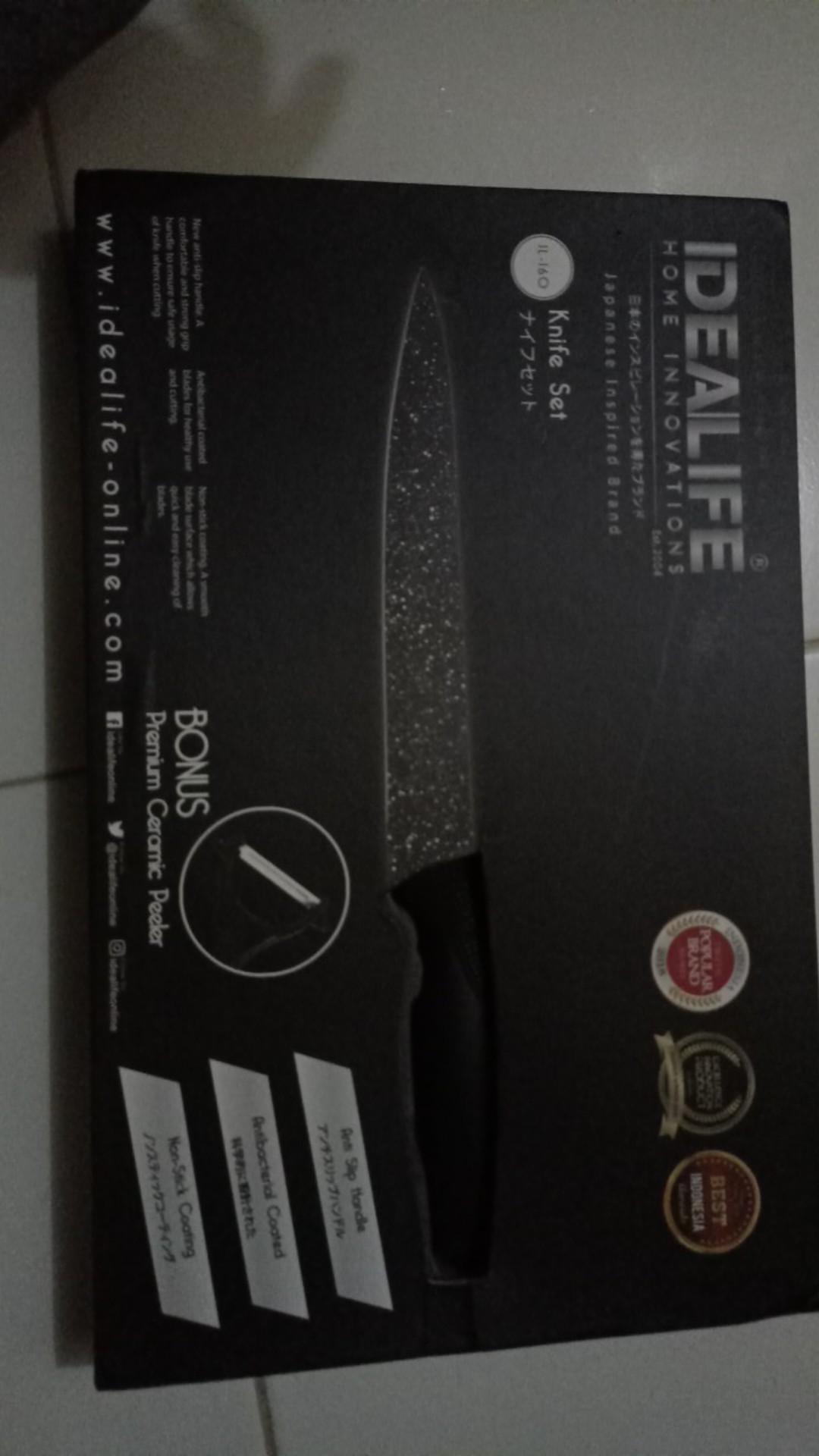Idealife - Knife Set - Perlengkapan Pisau Dapur  Il-160