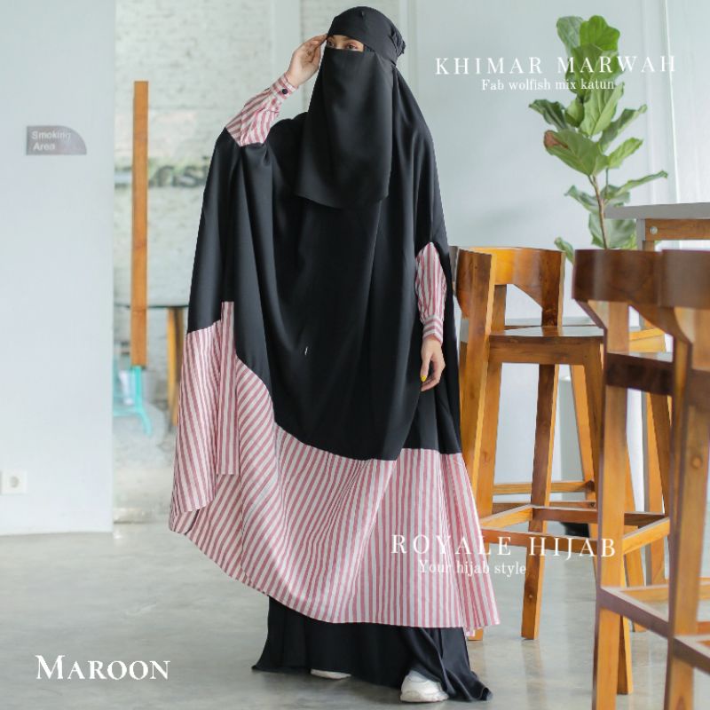 Marwah khimar long khimar floor khimar cadar bandana