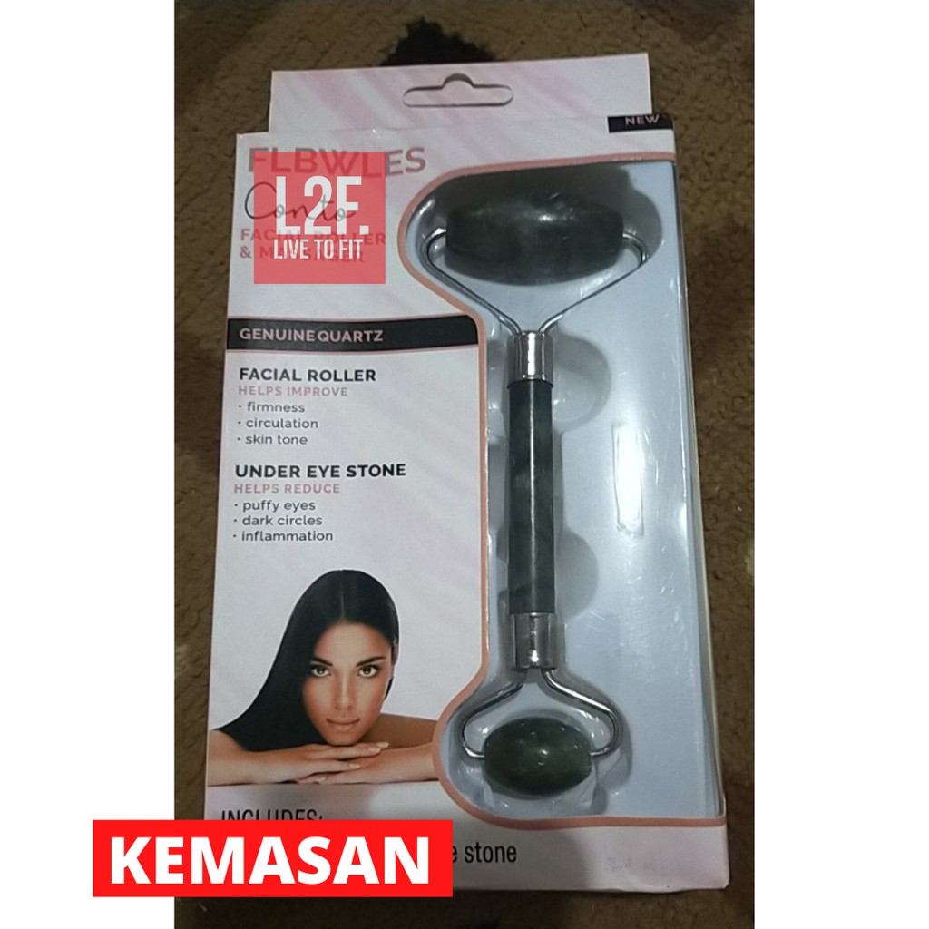 Guasha Face Roller Messager Jade Alat Pijat Penirus Muka Wajah Pipi