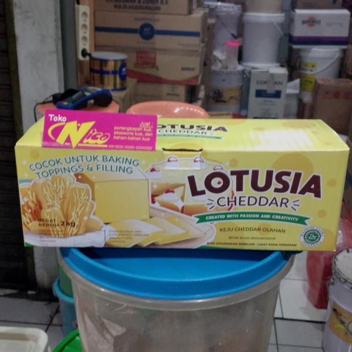 

keju lotusia cheddar 2kg khusus grab & gojek