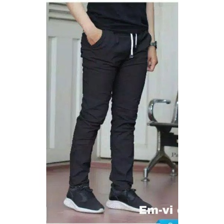 (BISA COD)PROMO PINGANG KARET - Chino panjang Chino Pants Pinggang Karet //Celana chino anak //celana chino pria dewasa celana
