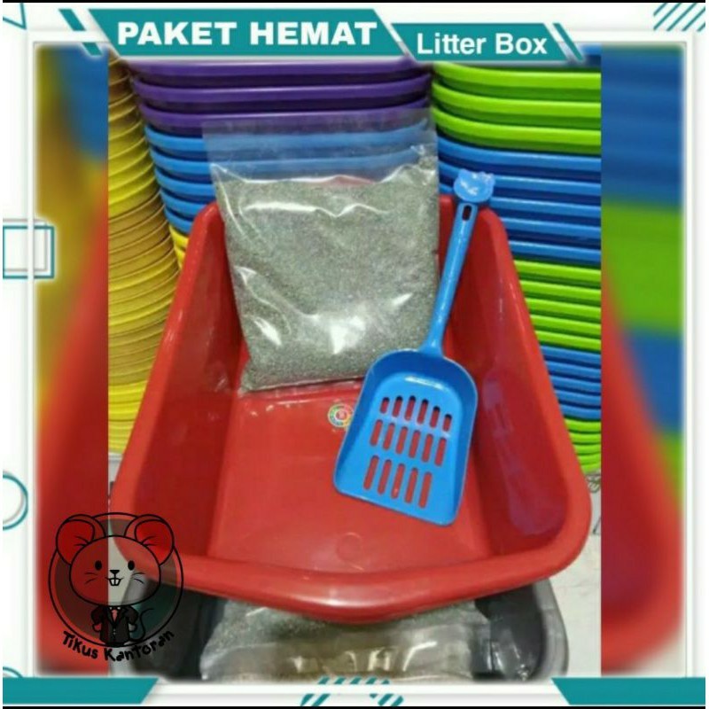 Litter Box Jumbo Ukuran L XL / Bak Pasir Kucing / Bak Taiwan / Baskom Ikan Cupang / Ikan Gapi