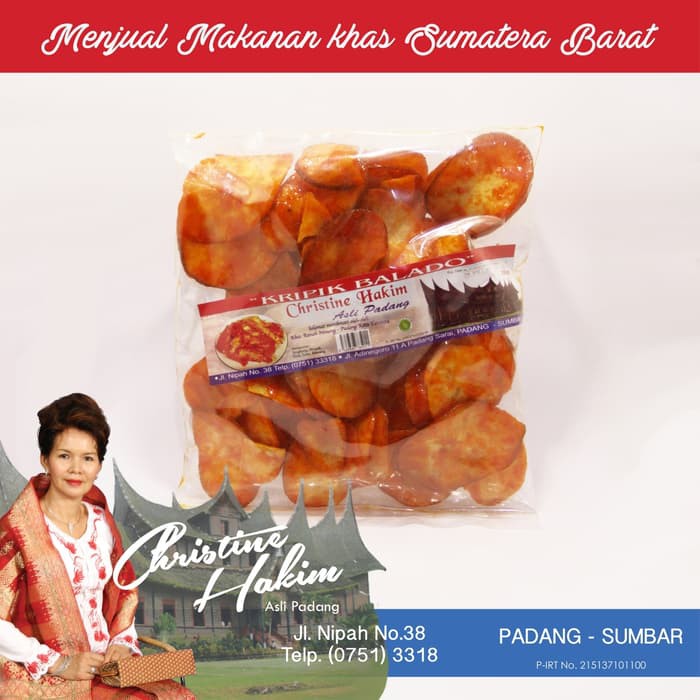 

Kripik Balado Christine Hakim Bulat 250gr