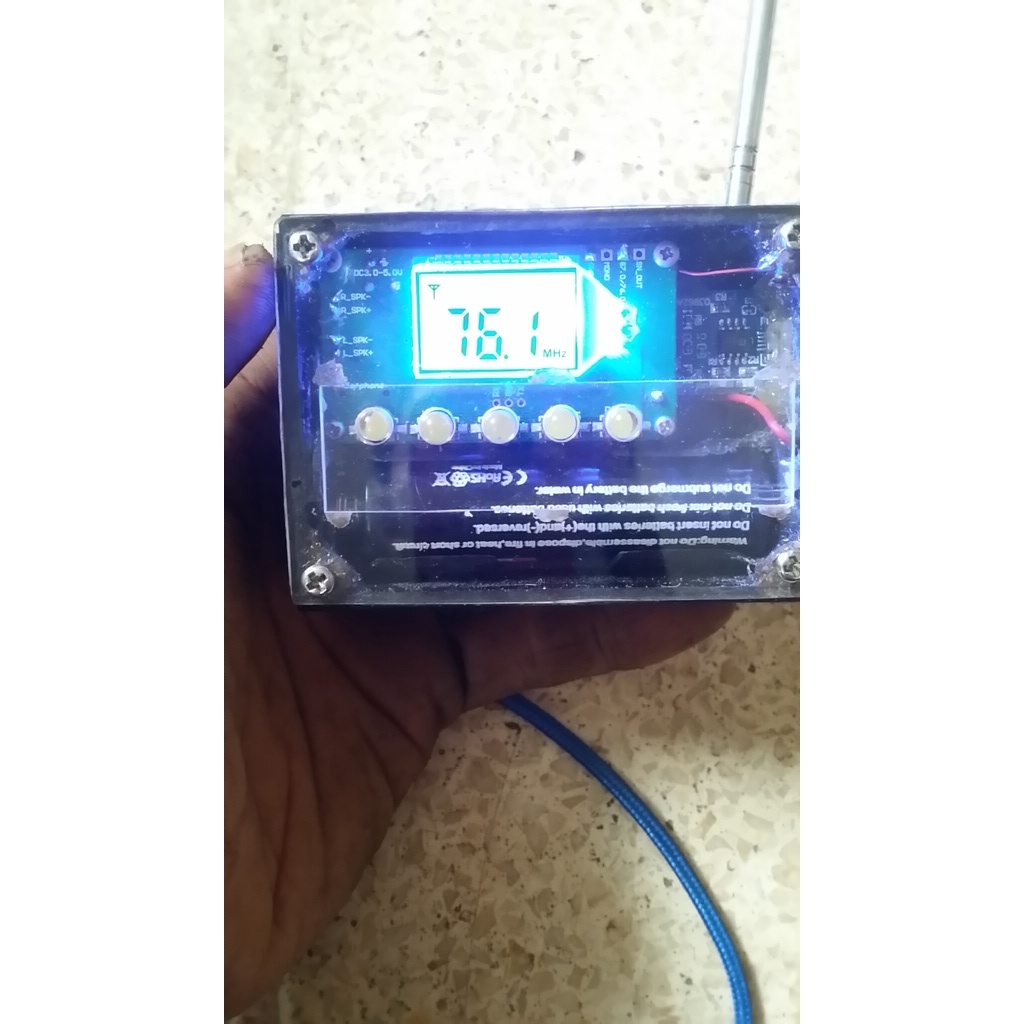 radio tuner fm digital rakitan rechargeable