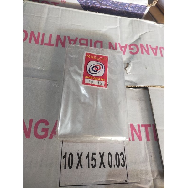 Plastik PP bening 10x15