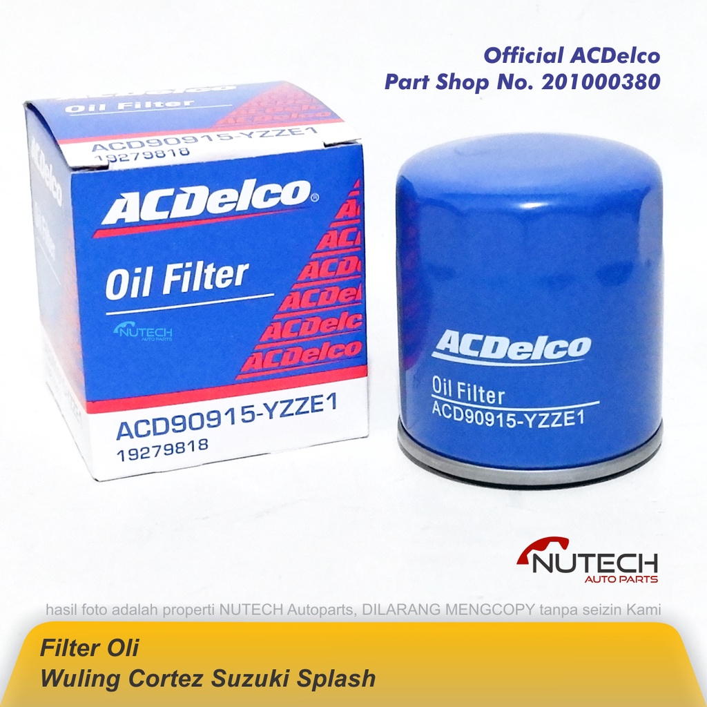 Oil Filter Saringan Oli Wuling Cortez Suzuki Splash ACDelco Ori