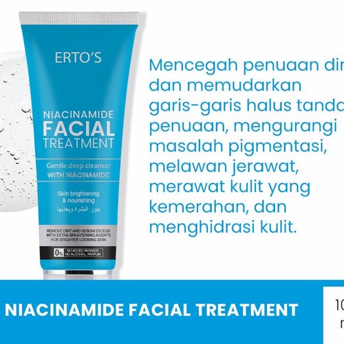 [ORI] Paket Skincare Niacinamide Series 2in1Facial Treatment 100ml + Serum Niacinamide 20ml Facial Wajah dan Muka BPOM