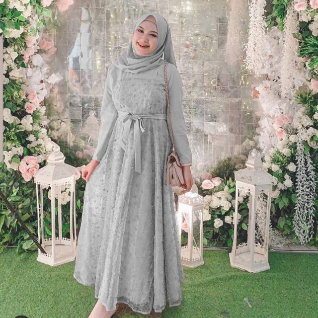 READY GAMIS BAHAN MOSCREPE KOMBINASI TILE JELITA