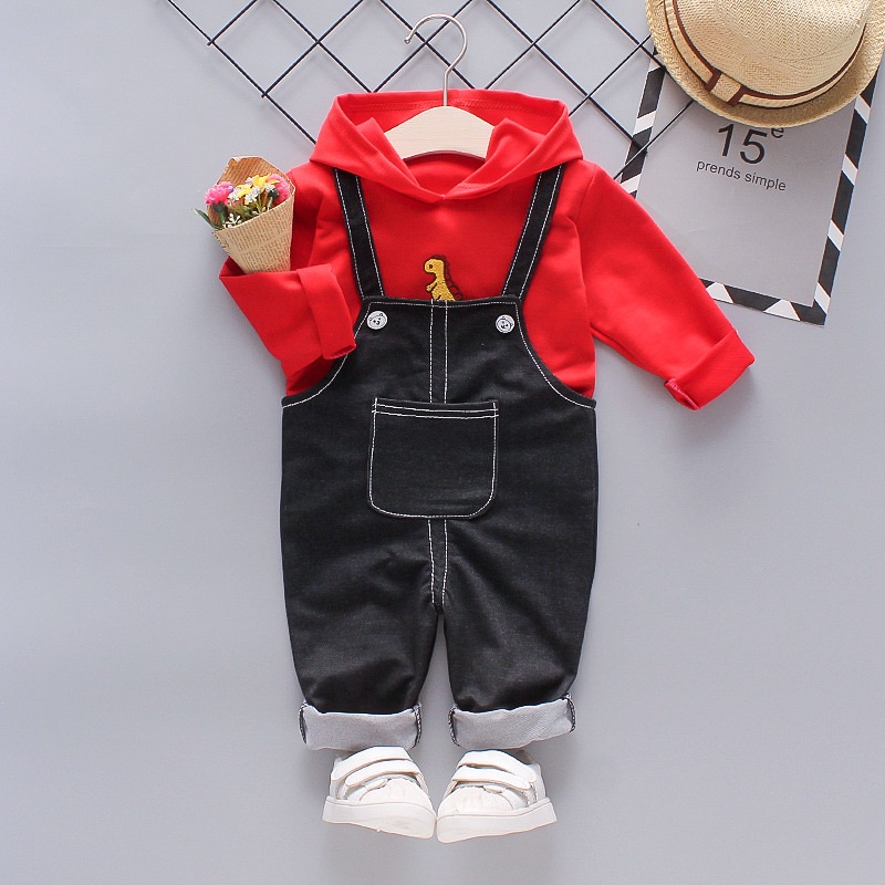 Setelan Overall DION Baju Jumpsuit Anak Bayi Import Dinosaurus