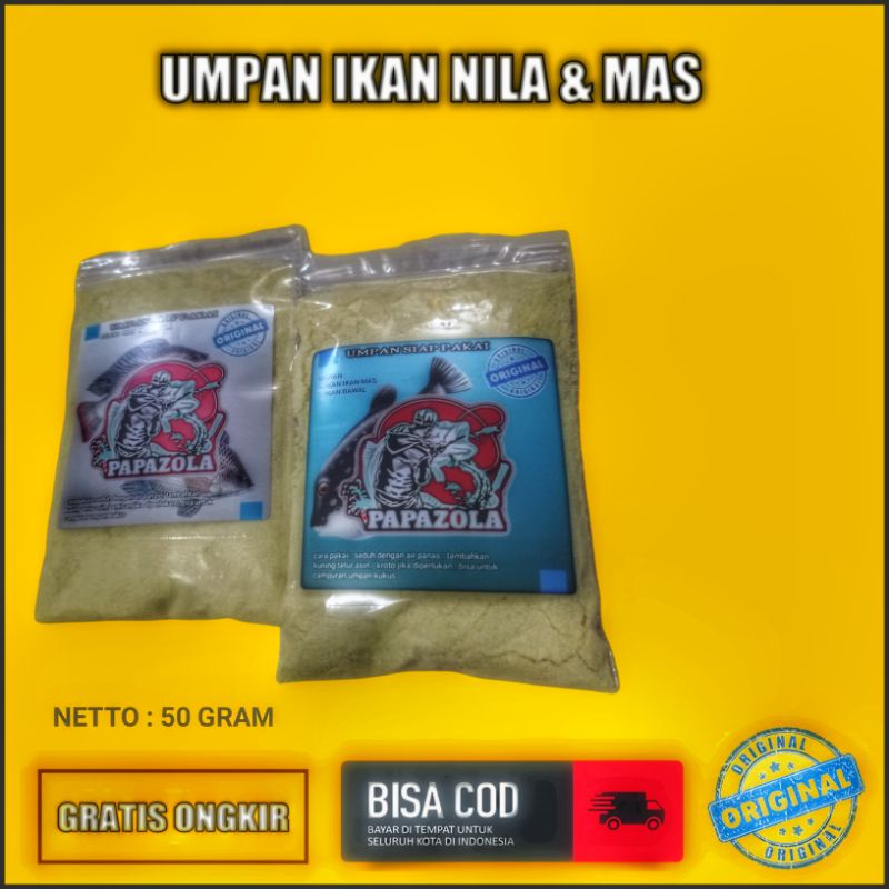 UMPAN IKAN NILA & MAS SIAP PAKAI