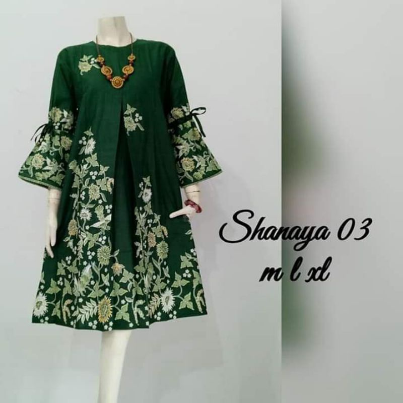 TUNIK BATIK SHANAYA / DRESS BATIK CANTIK TERLARIS