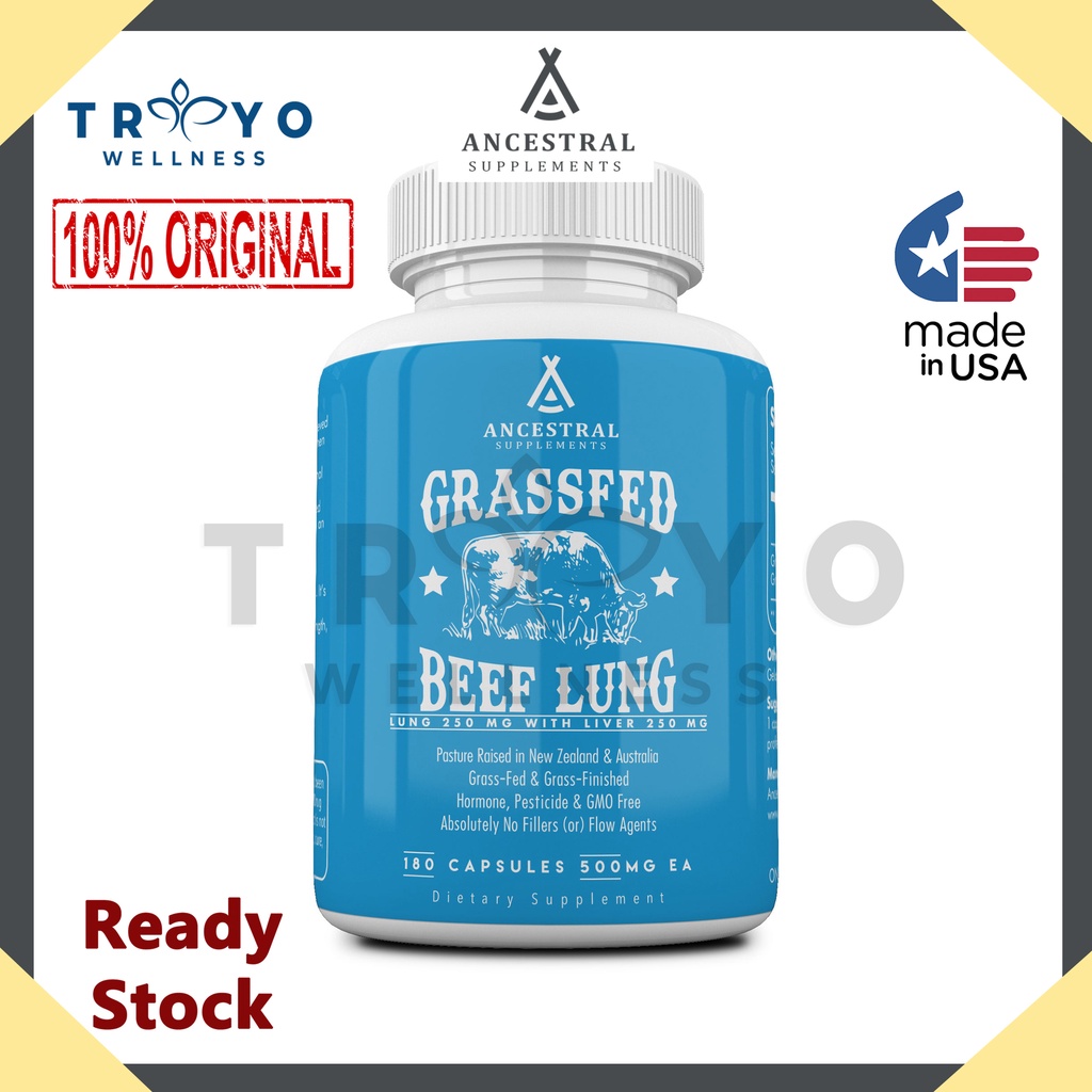 Jual Grass Fed Beef Lung With Liver Ancestral Supplements 180 Kapsul