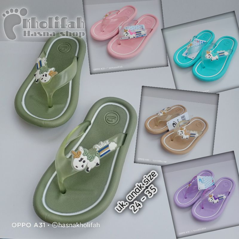 Sandal Jepit Anak Perempuan Unicorn Dulux 311D