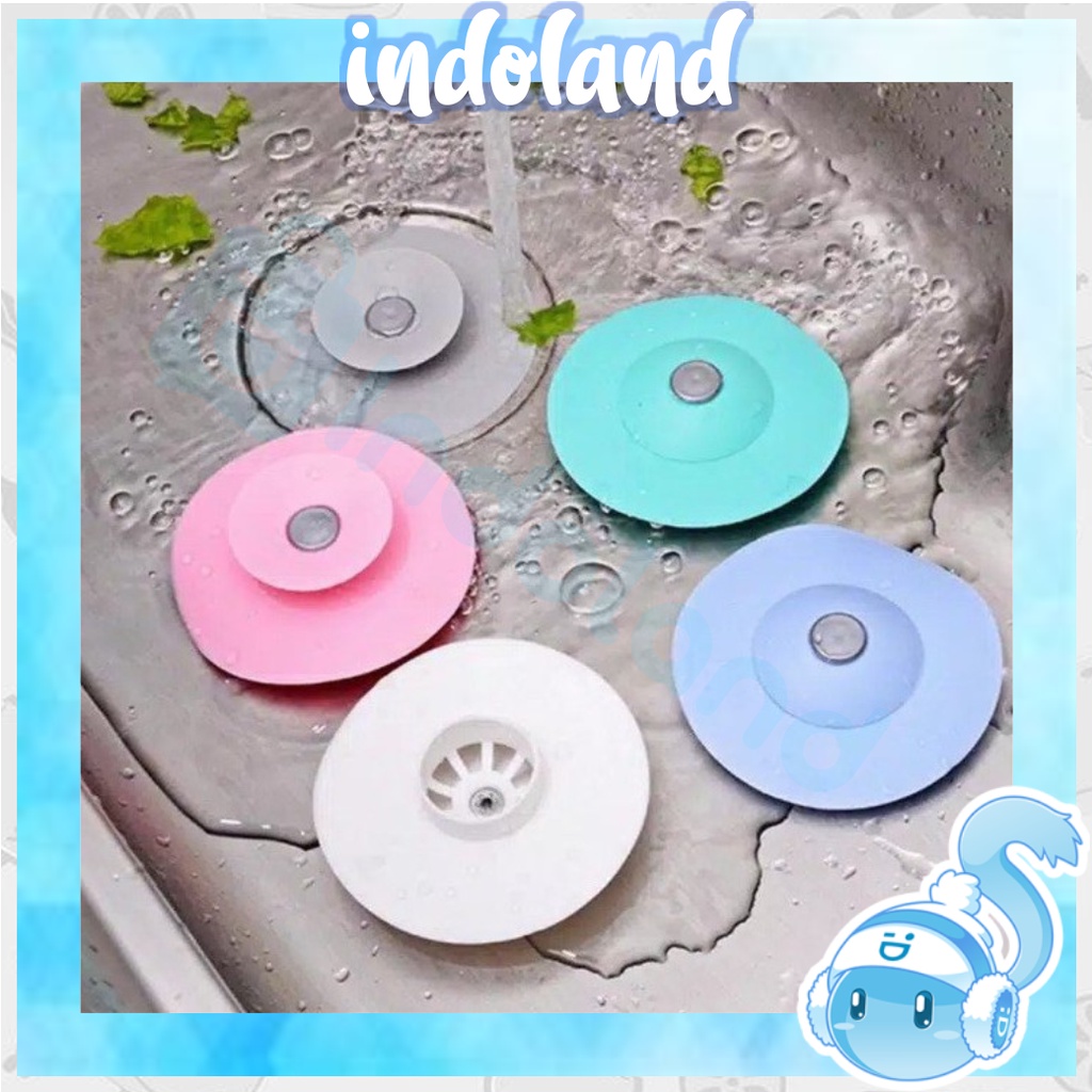 ☀INDOLAND☀ R430 SARINGAN PENUTUP WASTAFEL SILIKON BULAT SARINGAN SINK BAK CUCI PIRING DAPUR / SINK FILTER SILICONE