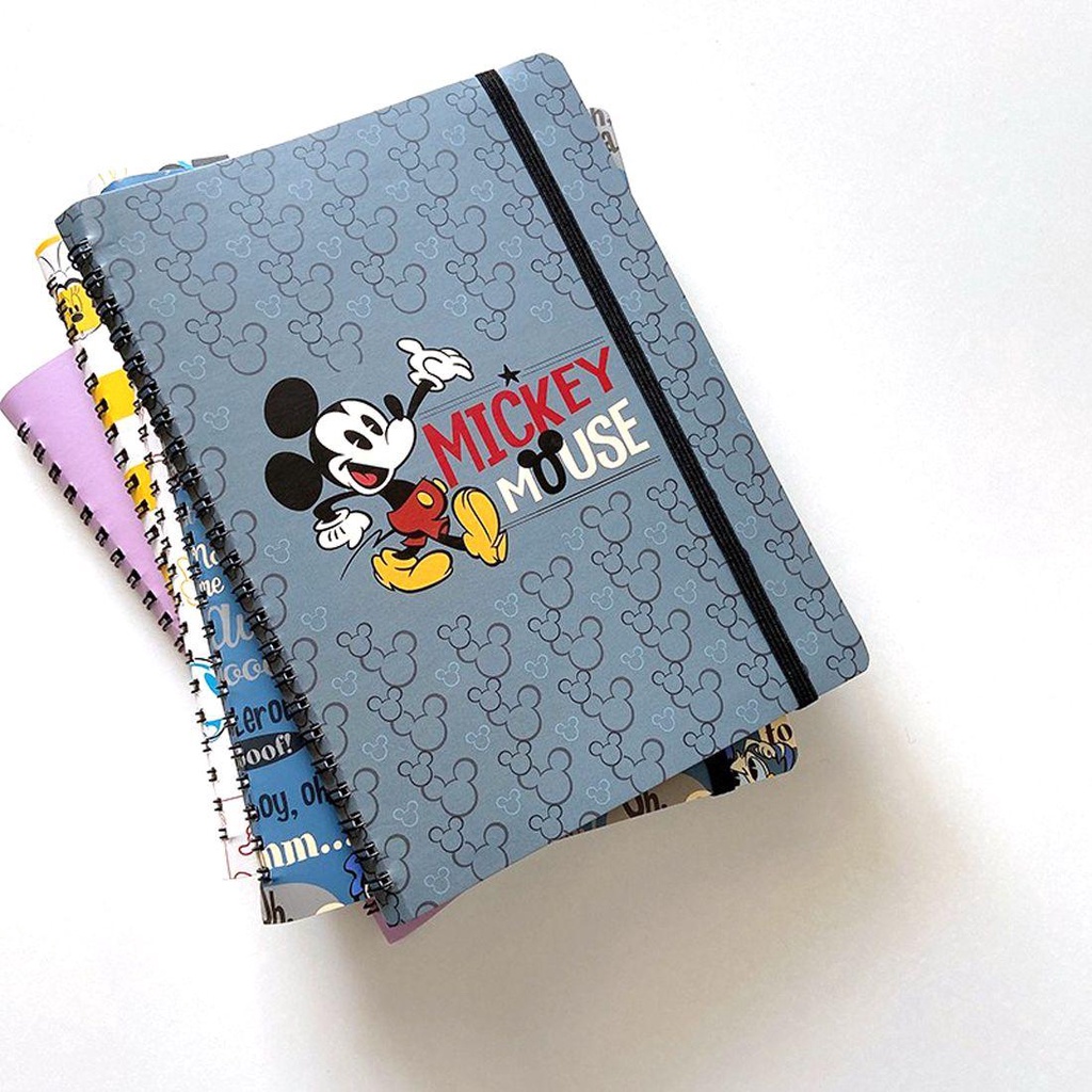 Mxbeauty Spiral Notebook Lucu Kartun Kosong Agenda Harian Twin-Wire Binding Jurnal Planner Coil Note Book