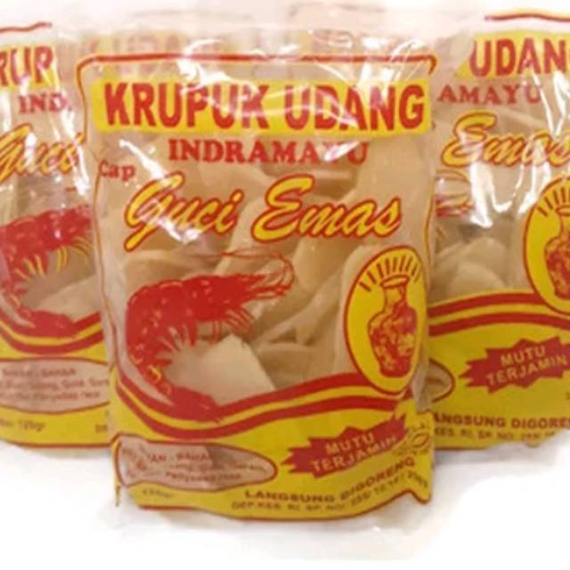 

kerupuk udang Mentah cap Guci Emas