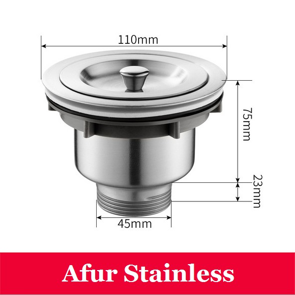 Afur Sink / Afur Bak Cuci Piring Stainless Paket avur set komplit