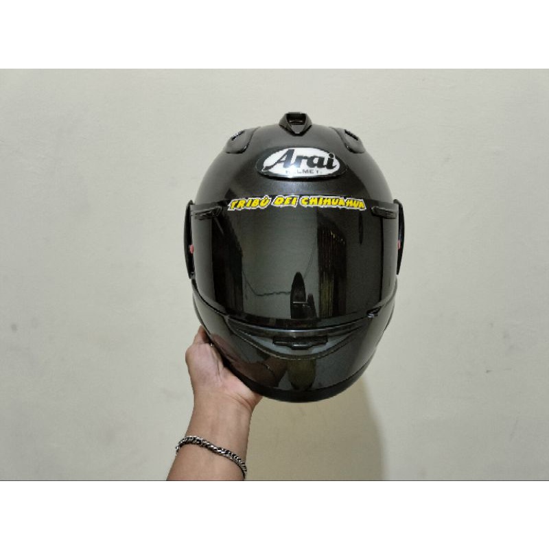 HELM FULL FACE ARAI RX7X BASIC YAMAHA CARGLOSS RACER BLACK METALIC ALL SIZE