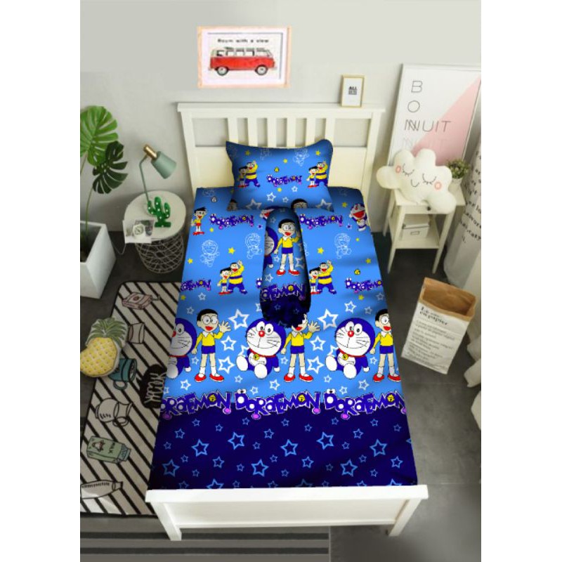 Sprei 100x200 Single Bed Doraemon Sudut Karet