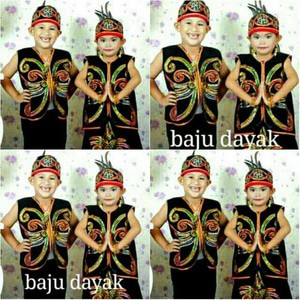 Baju Karnaval Anak TK - Adat Dayak