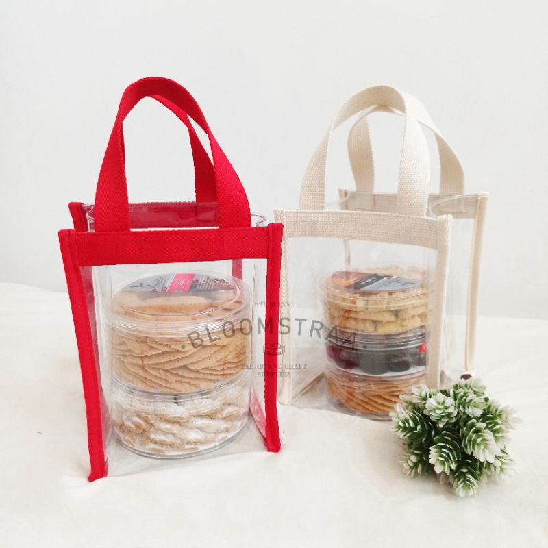 [Stevia] Tote Bag Mika 16x20x16 cm 050 Tas Hampers PVC souvenir toples